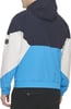 Tommy Hilfiger Mens Retro Lightweight Taslan Hooded Popover Water Resistant Windbreaker JacketNavyBright BlueWhite