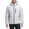 Tommy Hilfiger Mens Midweight Sherpa Lined Hooded Water Resistant Puffer JacketIce