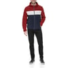 Tommy Hilfiger Mens Hooded Polar Fleece JacketRedIceNavy