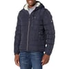 Tommy Hilfiger Mens Midweight Sherpa Lined Hooded Water Resistant Puffer JacketMidnight Tech