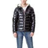 Tommy Hilfiger Mens Midweight Sherpa Lined Hooded Water Resistant Puffer JacketPearlized Black