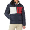 Tommy Hilfiger Mens Midweight Sherpa Lined Hooded Water Resistant Puffer JacketTommy Flag Combo Tech