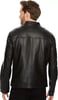 imageCole Haan Mens Bonded Leather Moto JacketBlack