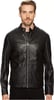 imageCole Haan Mens Bonded Leather Moto JacketBlack