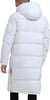 imageDKNY Mens Faux Leather Long Quilted Fashion CoatWhite