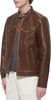 imageLevis Mens Faux Leather Racer JacketSaddle