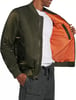 imageLevis Mens MA1 Flight Lightweight ZipUp Bomber JacketOlive Ma1 Unfilled