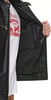 imageLevis mens Faux Leather Racer JacketBlack Smooth Lamb Modern Hooded