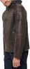 imageLevis mens Faux Leather Racer JacketDeep Brown Modern Hooded