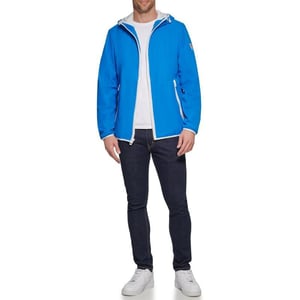 GUESS Mens Hooded WindbreakerAqua