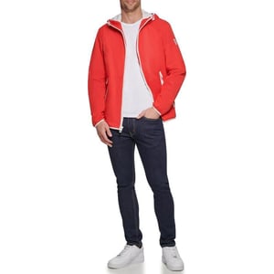 GUESS Mens Hooded WindbreakerCrimson