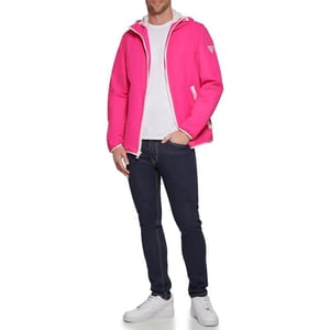 GUESS Mens Hooded WindbreakerMagenta