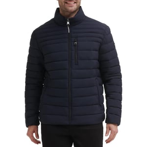 Calvin Klein Lightweight Puffer WaterResistant Down Mens JacketNavy