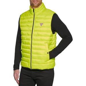 Cole Haan Mens Essential Light Weight Transitional VestNeon Yellow