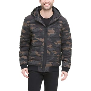 DKNY Mens 3in1 Soft Shell Systems Jacket with Fleece LinerCamouflage Matte Stretch