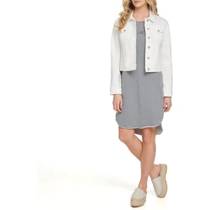 DKNY Womens Denim JacketWhite