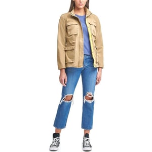 Levis Women Diamond Quilted Bomber JacketKhaki  Lime