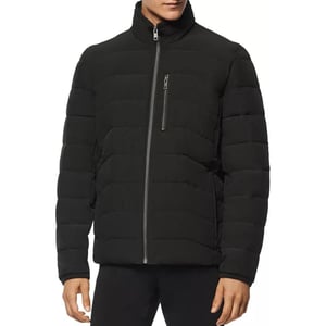 imageAndrew Marc Mens Mid Length Down JacketBlack Carlisle