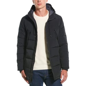 imageAndrew Marc Mens Mid Length Down JacketBlack Holden