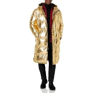 imageLevis Mens Arctic Cloth Extra Long Parka JacketGold