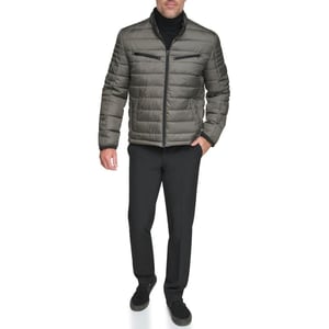 imageAndrew Marc Mens Packable Puffer JacketCollarless Slate