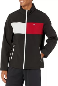 imageTommy Hilfiger Mens Active Soft Shell JacketBlackTwo Tone Flag