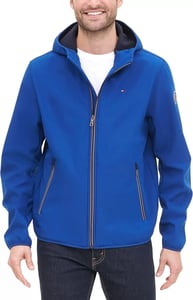 imageTommy Hilfiger Mens Hooded Performance Soft Shell JacketRoyal Blue