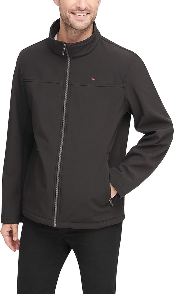 Tommy Hilfiger Mens Active Soft Shell JacketBig amp Tall Deep Black