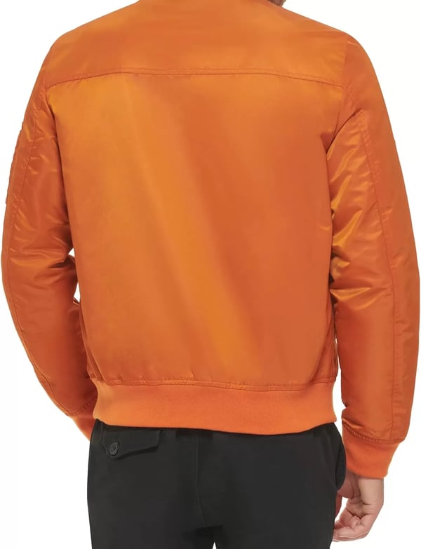 imageLevis Mens Flight Satin Unfilled MA1 Bomber JacketOrange Classic Unfilled