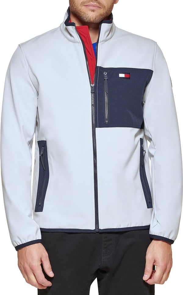 Tommy Hilfiger Mens Active Soft Shell JacketStandard Ice Tech Pocket