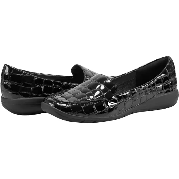 Easy Spirit Womens Abide Croco Print Casual Flats