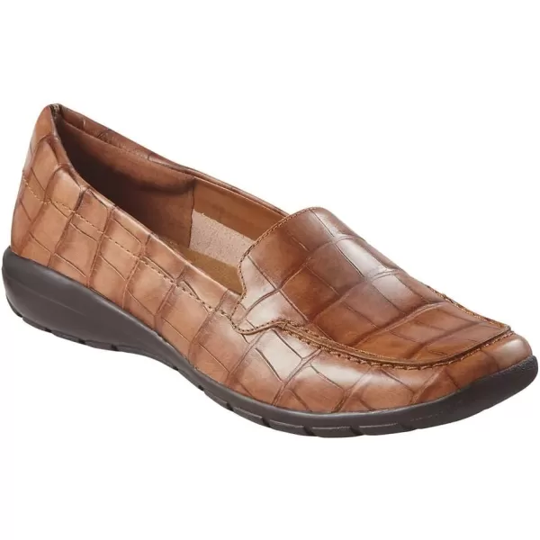 Easy Spirit Womens Abide Croco Print Casual Flats