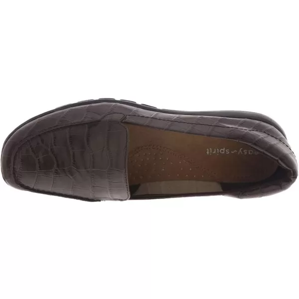 Easy Spirit Womens Abide Croco Print Casual Flats