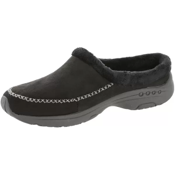 Easy Spirit Womens Travel time Fabric Closed Toe Mules, Black, Size 9.0