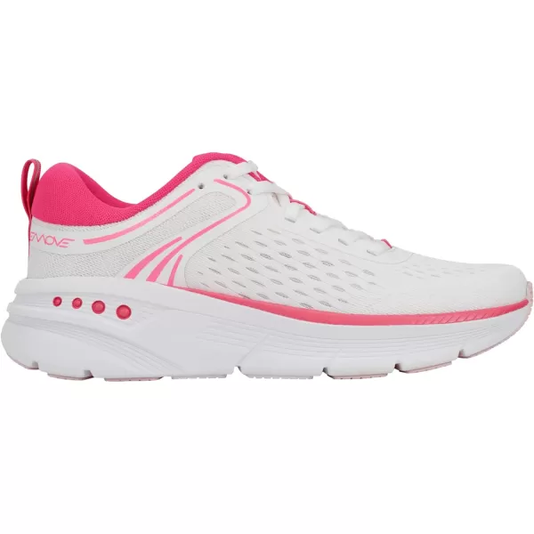 Easy Spirit Women's Maxine11 Sneaker, White/Pink, 6.5 Wide