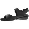 imageEasy Spirit Womens Hartwell Flat SandalBlack Leather 001