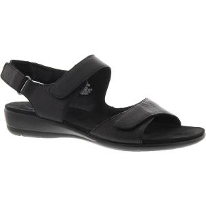 imageEasy Spirit Womens Hartwell Flat SandalBlack Leather 001