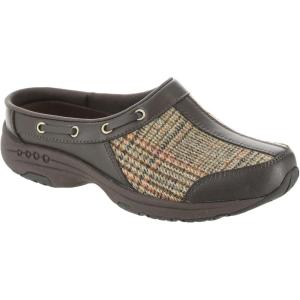 imageEasy Spirit Womens Travelport79 ClogDark Brown Plaid Multi