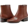 imageEasy Spirit Womens Sidney Zipper Leather BootiesMedium Brown Leather