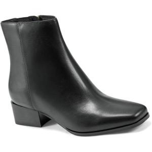 imageEasy Spirit Womens Sidney Zipper Leather BootiesBlack 001