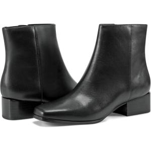imageEasy Spirit Womens Sidney Zipper Leather BootiesBlack Leather