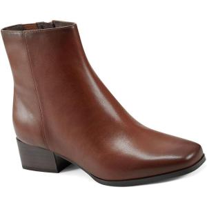 imageEasy Spirit Womens Sidney Zipper Leather BootiesBrown 210