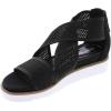 imageEasy Spirit Womens Wander2 Flat SandalBlack