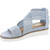 imageEasy Spirit Womens Wander2 Flat SandalLight Blue