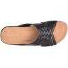imageEasy Spirit Womens Flat SandalsBlack Leather