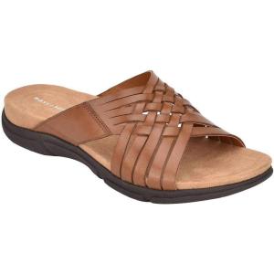 imageEasy Spirit Womens Flat SandalsCognac Leather