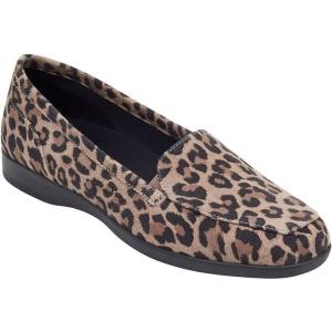imageEasy Spirit Womens Devitt Casual FlatBrownblackleopard