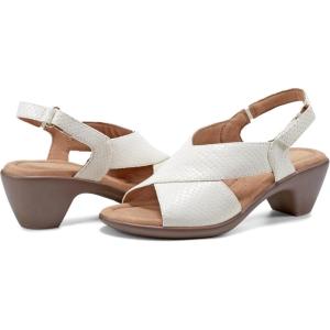 imageEasy Spirit Womens Chantal Heeled SandalWhite Snake Leather