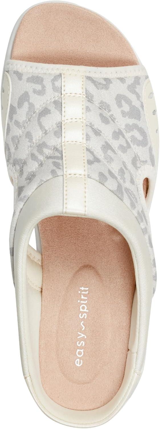 imageEasy Spirit Womens Traciee Slide SandalOff White Leopard