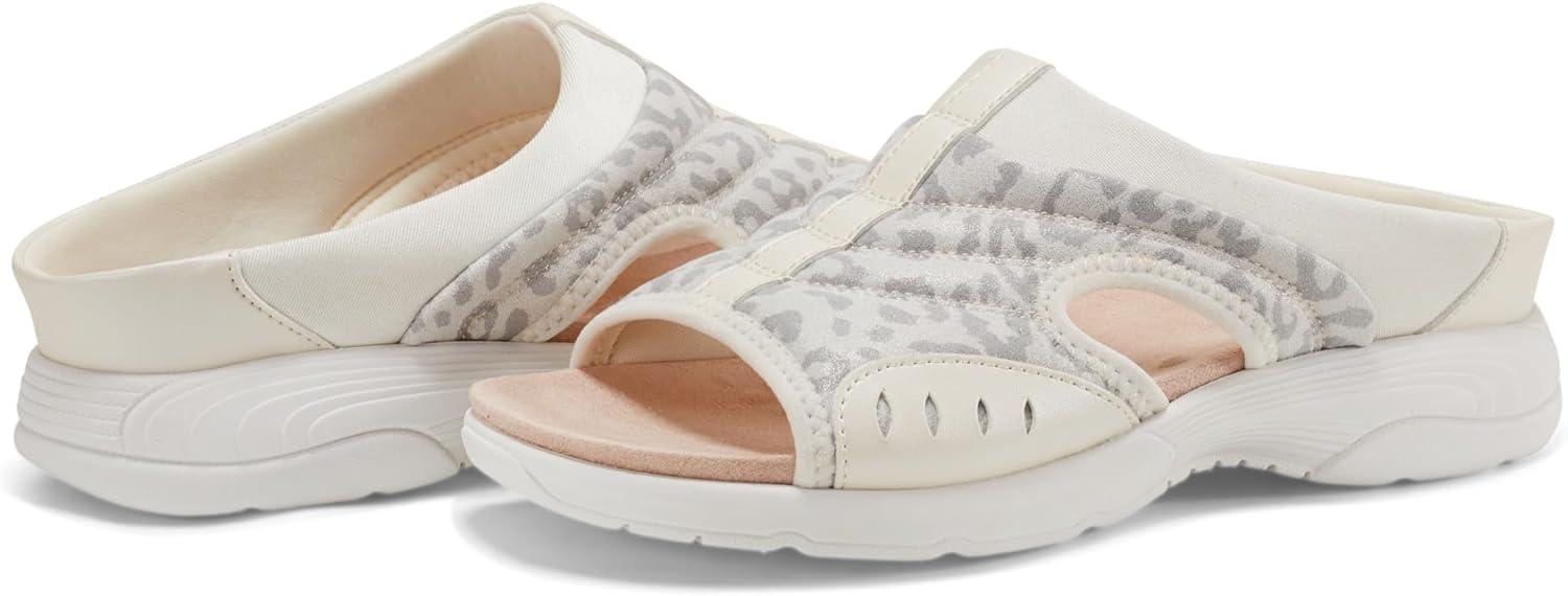 imageEasy Spirit Womens Traciee Slide SandalOff White Leopard
